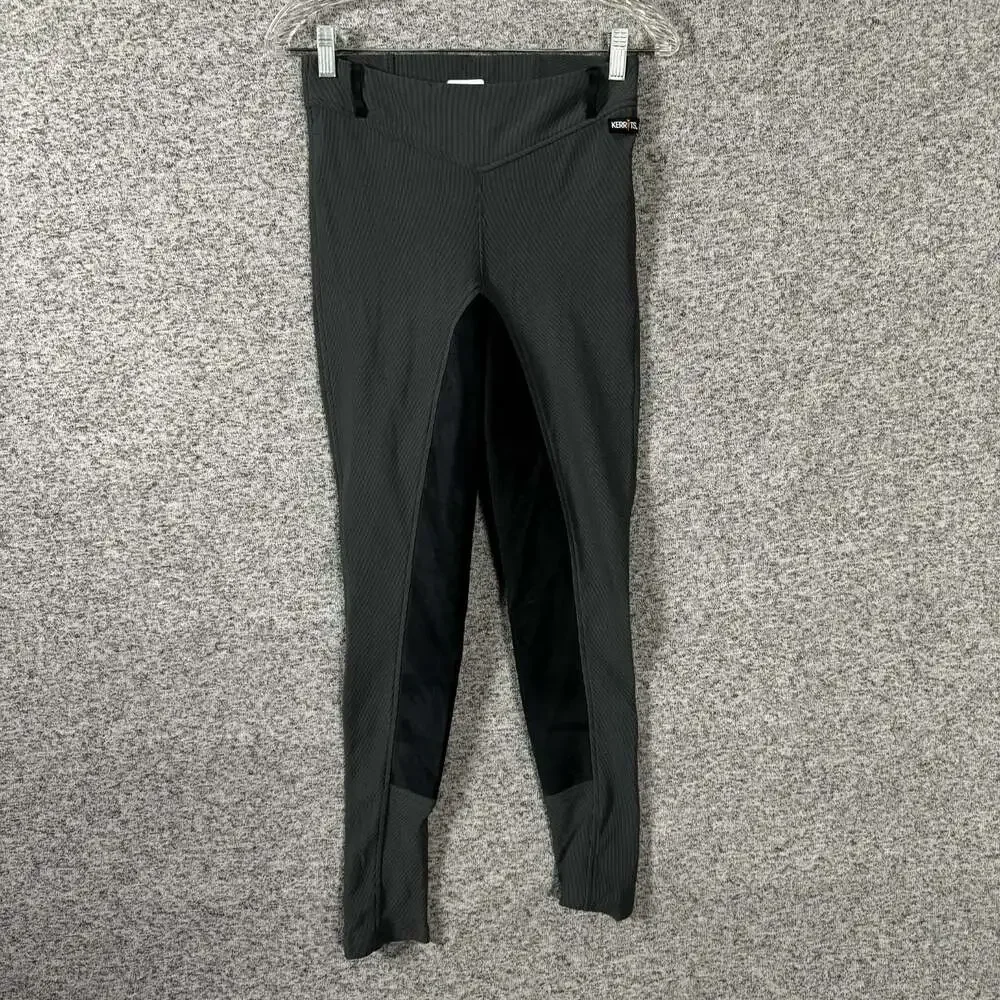 Kerrits Women's Size Medium Gray Nylon Skinny Leg Seated Equestrian Rider Pants